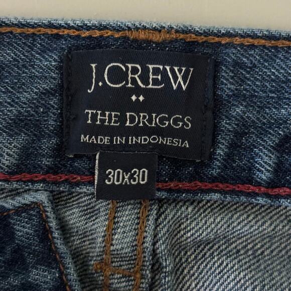 J. Crew The Driggs 100% Cotton Jeans Slim Leg Medium Wash Men's Size 30 x 30 - Picture 3 of 12